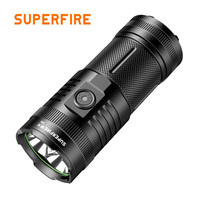 Lampe torche tactique d'urgence Superfire M6, lumière du jour, étanche IP54, rechargeable par USB, mode SOS, alliage d'aluminium, 4000 lumens