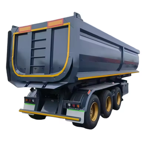 Camion à benne basculante en parfait état, capacité de la benne arrière, boîte de transport de sable, remorque semi-remorque en acier 12R22.5, benne arrière basculante - Product Image 4