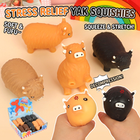 Jouets Capybara Squishy Transfrontaliers, Jouet Sensoriel Extensible pour Enfants, Jouet Anti-Stress à Presser, Jouet Fidget à Rebond Lent, Personnalisable