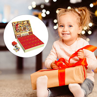 Personnalisé avec des images 1000 pièces calendrier de l'avent 24 jours calendrier compte à rebours de Noël Puzzles boîte-cadeau surprise pour les enfants