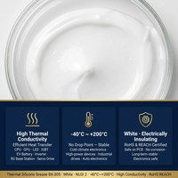 Pâte Thermique Haute Conductivité -40°C à 200°C Sans Point de Coulissement Isolante Électriquement pour Stations de Base 5G, Chargeurs de Véhicules Électriques, Onduleurs Solaires (OEM)