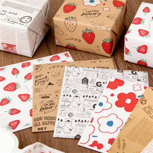 Papel de Envolver Alimentos Económico, Color Marrón/Blanco, Kraft, Doble Cara, Resistente a la Grasa y al Aceite, para Pizza, Pastel, Sándwich - Product Image 6