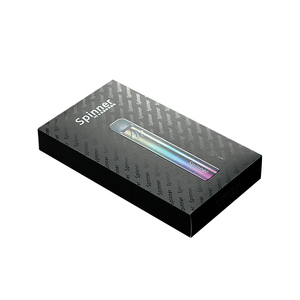 Wholesale Custom Logo And Design Black Folding Cartons 0.5ml 1ml Black Box Small Paper Gift Box