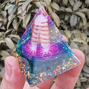 5cm 6cm 8cm cristaux de guérison de pierres précieuses en gros <span class=keywords><strong>Orgonite</strong></span> Orgone pyramide énergie pour spirituel - Product Image 4