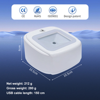 Escáner de Códigos de Barras 1D 2D QR con Lector RFID NFC de 13.56MHz, USB de Escritorio Manos Libres para Terminal POS Médico y Farmacéutico A820