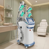 Appareil de Cryolipolyse 360° pour la congélation des graisses, 5 poignées, Cavitation sous vide, RF, Perte de poids, Remodelage corporel, Équipement de Cryothérapie pour Salon