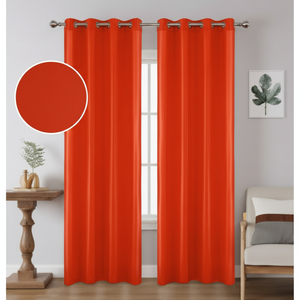 All'ingrosso 46 set Per scatola di tende in poliestere rosso con 8 occhielli 140x 228cm-per la tua casa o ufficio! - Product Image 1