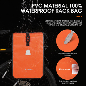 WEST BIKING Voll wasserdichte Fahrrad träger tasche PVC-Material Fahrrad tasche mit großer Kapazität Verschleiß feste Fahrrad tasche für den Außenbereich - Product Image 6