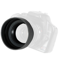 3 In1 Pare-soleil en caoutchouc pliable 49 52 55 58 62 67 72 77 82mm Pare-soleil pliable à 3 étages pour Canon pour Nikon pour appareils photo reflex Sony