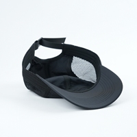 100% Nylon Mesh Respirant Impression Logo Séchage Rapide Unisexe Running Caps Personnalisation Bord Incurvé Extérieur 5 Panneau Camp Cap