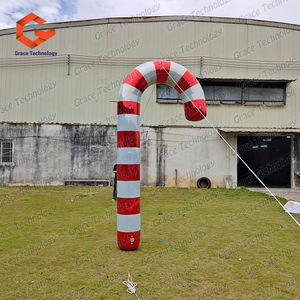 Bâtons de bonbons de Noël gonflables personnalisés, boules miroir, sphères, décorations gonflables de Noël, gros bâtons de bonbons brillants - Product Image 4