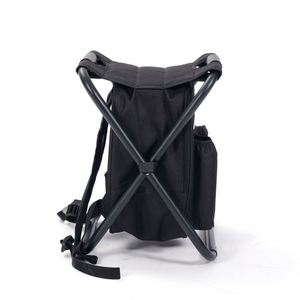 Folding Camping Chair Stool with Tackle <b>Bag</b> <b>Waterproof</b> Oxford Fabric & Alloy Steel - Product Image 4