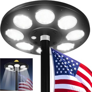Lámpara <span class=keywords><strong>Solar</strong></span> para Jardín y Mástil de Bandera, 136 LED, IP65, Portátil, Lámpara Colgante para Mástil de Bandera - Product Image 2