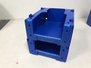 Có thể gập lại corflute <span class=keywords><strong>correx</strong></span> PP sóng nhựa xếp chồng kho ráp quần áo lưu trữ hộp nhựa chọn các bộ phận Thùng - Product Image 6