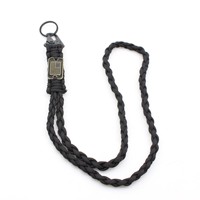 Collier lanière paracord extérieur camping paracorde tressé lanière de téléphone portable aigle bec boucle pendentif survie porte-clés
