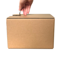 Cajas de Envío Corrugadas con Logotipo Personalizado, Cierre Autoadhesivo, Recicladas, con Relieve, para Cuidado de la Piel, Cosméticos y Pelucas, con Laminado Mate