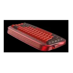 2.4G数控金属外壳无线RGB机械键盘K68 USB C型迷你游戏风格
