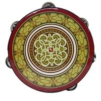 Tambour à main monocouche avec cymbales et clochettes
