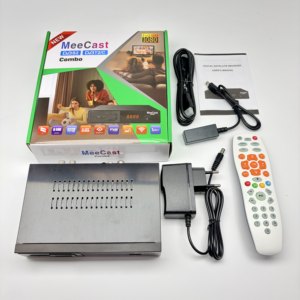 Ricevitore Satellitare H.265 HEVC Combo DVB T2+S2+<span class=keywords><strong>C</strong></span>, Decoder TV HD con Supporto per Scheda CA, Ricevitore Gratuito - Product Image 3