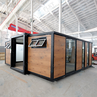 Maison conteneur extensible de luxe étanche, préfabriquée, certifiée FLKT, avec garantie de 2 ans, idéale pour le jardin