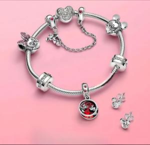 Joyería Original de Moda, Pulsera de Plata de Ley S925 con Dijes Románticos para Niñas, Regalo de Cumpleaños, Catálogo por Consulta de Fábrica - Product Image 1