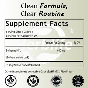 Suplemento de Berberina OEM/ODM 600mg, Suplemento de Berberina HCL Pura para Apoyar el Metabolismo y la Vitalidad Diaria - Product Image 2