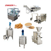 Machine entièrement automatique pour la fabrication de beurre de cacahuètes avec dispositif de remplissage automatique, machine de torréfaction et de traitement du beurre de cacahuètes