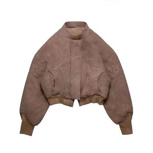 سترة بيسبول عتيقة من قماش منفوخ مخصص للبيع بالجملة سترة قصيرة للرحلة - Product Image 1