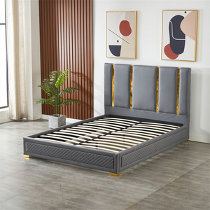 <span class=keywords><strong>Letto</strong></span> di Lusso Europeo Morbido Queen/King Size con Struttura Imbottita in Tessuto, Contenitore e Regolabile, Comodo e Durevole, Arredamento per <span class=keywords><strong>Camera</strong></span> da <span class=keywords><strong>Letto</strong></span> - Product Image 2