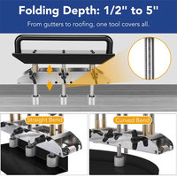 Cintreuse à rouleaux pour tôles Ambull Factory à grand rayon, 3 stations, pour le cintrage de matériaux de toiture métalliques de 0 à 90 degrés °   Angle