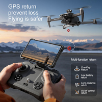 Drone RC professionnel 2026 V168 MAX HD à double caméra GPS, sans balais, longue portée, WIFI FPV, application, écran plastique 4K