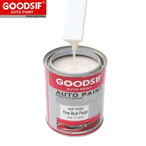 Auto Base Car Paint Fine White Pearl Basecoat Primer Coating 1K Silver Automotive Paint