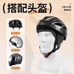 Outdoor Extended Headgear With Ear Flaps Fleece Lined Helmet For <b>Skiing</b> Cycling Running Hiking Mountaineering Camping Adult - Product Image 2