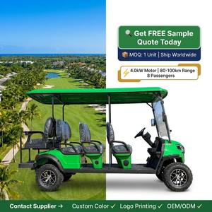 Voiturette de <span class=keywords><strong>golf</strong></span> électrique tout-terrain de luxe 8 places, batterie sans entretien 100A, moteur AC 4KW, vitesse 30-50 km/h, autonomie 90 km pour <span class=keywords><strong>camping</strong></span> - Product Image 6