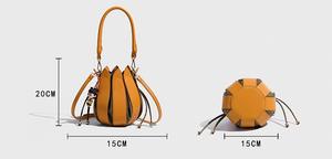 Personalizzabile borsa Tote a secchiello Jiang <span class=keywords><strong>Yan</strong></span> tulipano a forma di fiore fatto a mano diagonale croce impermeabile in poliestere nuovo creativo - Product Image 2