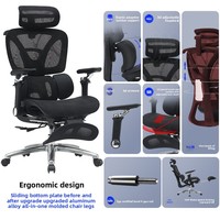 Chaise ergonomique en maille Yazhi pour la maison, chaise de bureau pivotante, confortable pour une utilisation prolongée, protection de la taille, chaise de jeu exécutive pour ordinateur 6D