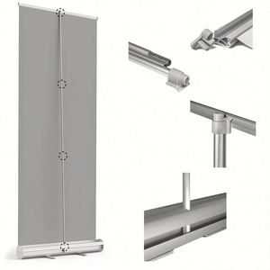 แบนเนอร์แบบพับเก็บได้แบนเนอร์ร้านค้าแบบป๊อปอัพป้ายแสดงสินค้าป้ายธุรกิจแบนเนอร์แบบพับเก็บได้ฉากหลังโลโก้ - Product Image 5