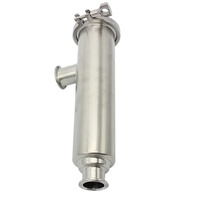 Filtro de tipo ángulo sujeto SS304 de acero inoxidable sanitario para equipos de fluidos de grado alimenticio