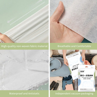 Drap de lit jetable blanc non tissé, épais, respirant, 200TC, antistatique, plié, pour usage domestique, hôtelier et hospitalier, motif uni