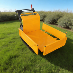 Mini-dumper chenillé articulé de 300 kg, modèle compact, à prix de gros, avec roues doubles sur chenilles - Product Image 1