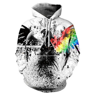 Sudadera con Capucha para Hombre, Diseño Arcoíris, Estilo Casual, Estampado Tie-Dye con Salpicaduras de Pintura, Impresión 3D Completa, Sudadera Unisex Estilo Hip Hop - Product Image 5