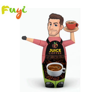 Danseur pour la promotion de restaurant Publicité extérieure Nourriture gonflable Hot Dog gonflable Hot Dog agitant la main
