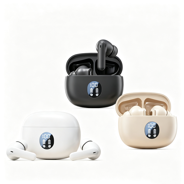 IP7 Waterproof M69 Wireless Earbuds BT 5.3 Headphones Bass Stereo EarBuds with Noise Cancelling LED Display Earphones