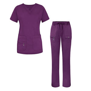 ชุดยูนิฟอร์มผ้าโพลีเอสเตอร์ใยสังเคราะห์,ชุดเครื่องแบบสแปนเด็กซ์สำหรับการพยาบาล - Product Image 4