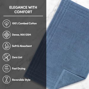 Luxury 32s/1 100% Cotton <strong>Bath</strong> <strong>Mat</strong> Jacquard Weave Anti-Slip Absorbent Soft Floor <strong>Mat</strong> for Bathroom Home Hotel <strong>Green</strong> - Product Image 6