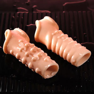 Manchon de pénis réutilisable Cock Extender Condom Penis Cuff Épaissi Testicule Ring Male Sex Toys - Product Image 3