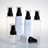 Bouteilles carrées uniques en PET pour nettoyant visage et lotion, 60ml, 150ml, 200ml, pour emballage de sérum de soin de la peau – Vente chaude