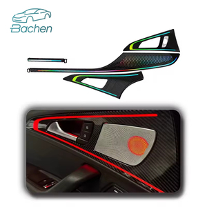 Lumière ambiante intérieure 64 couleurs pour <span class=keywords><strong>Audi</strong></span> <span class=keywords><strong>A6</strong></span> C7 6 RS6 2012 - 2018 Accessoires de lumière LED pour voiture Haut-parleur symphonique pour mise à niveau de voiture - Product Image 1