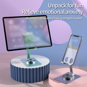 Máy Tính Bảng Di Động Đứng Có Thể Điều Chỉnh Xoay Máy Tính Để Bàn Chủ Với 360 Độ Xoay Cơ Sở Có Thể Gập Lại Cradle Cho Máy Tính Bảng Điện Thoại Máy Tính Xách Tay - Product Image 3