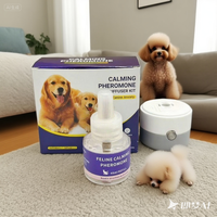 2025 vendeur chaud chien calmant phéromone diffuseur réduire l'anxiété des animaux de compagnie Stress confort chien Plug diffuseur Anti anxiété 60 jours d'approvisionnement